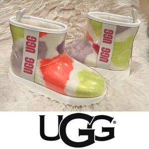 UGG Classic Clear Mini Rainbow Cloud Boots*NEW